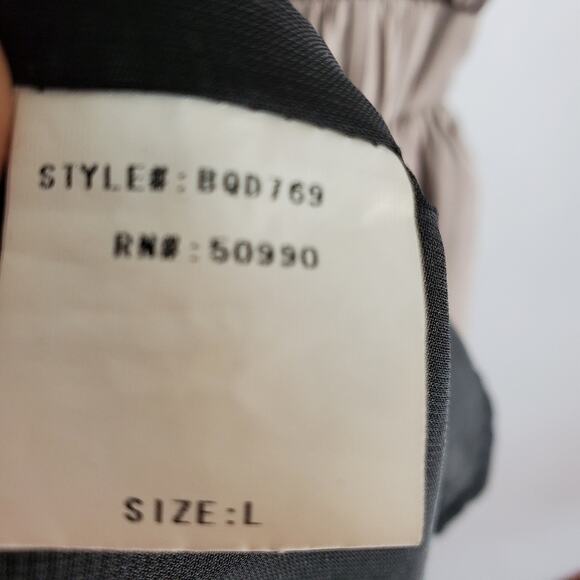 Blaque Label maxi low back 2 front slits sz L - Picture 5 of 8